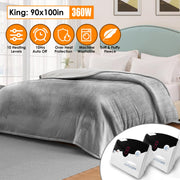 Electric Heated King Size Fleece Blanket