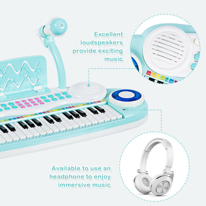 Multifunctional 37 Electric Keyboard Piano with Microphone