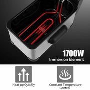 Electric Stainless Steel Deep Fryer with Timer