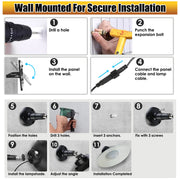Indoor/Outdoor Solar Light, 3 Modes