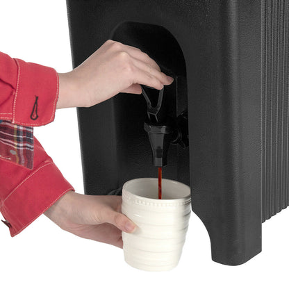5 Gallon Insulated Beverage Server Dispenser-Black