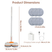 Cordless Spin Mop with Spray