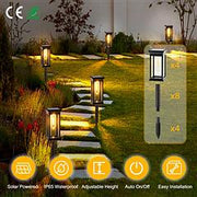 6Pack Solar Powered Stake Light Outdoor Decorative Landscape Lamp