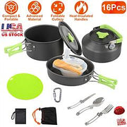 16Pcs Camping Cooking Ware Set