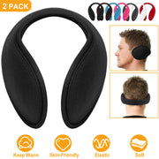 2Pcs Ear Warmers Unisex Winter Earmuffs Behind-the-Head