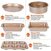 5Pcs Nonstick Bakeware Set Baking Tray Ovenware Sheet Kit