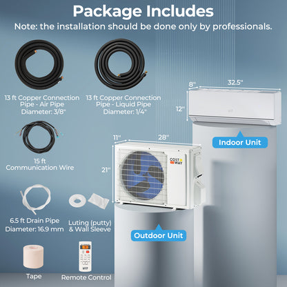 SEERXtreme Series ENERGY STAR Certified 12000 BTU 24 SEER2 115V Mini Split Heat Pump Heating at -15¬∞F