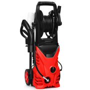 1800W 2030PSI Electric Pressure Washer Cleaner with Hose Reel-Red - Red