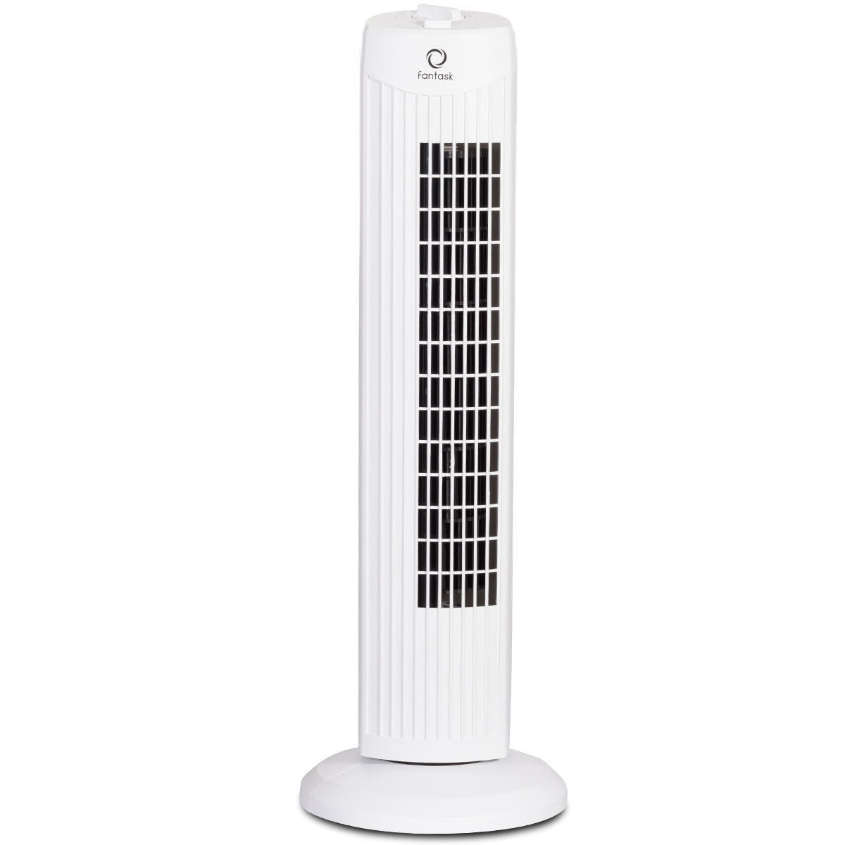 Fantask 35W 28 Inch Quiet Bladeless Oscillating Tower Fan-White - White