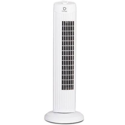 Fantask 35W 28 Inch Quiet Bladeless Oscillating Tower Fan-White - White