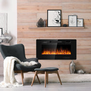 36" Slim Wall Mount Fireplace