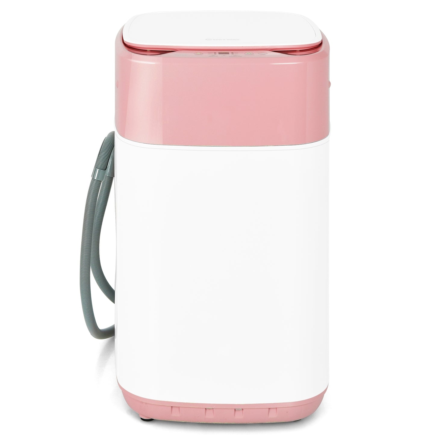 8lbs Portable Fully Automatic Washing Machine with Drain Pump-Green - Pink