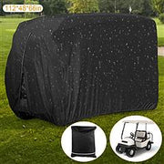 Universal 4 Passengers Golf Cart Cover 210D Water-Resistant UV-Resistant Outdoor Cover