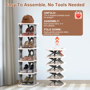 6 Tier Foldable Shoe Rack