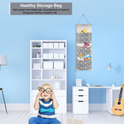 Wall Mounted Storage Bag Door Closet Hanging Storage Bag Organizer Waterproof 3 Pockets Pouch