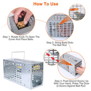 Humane Live Mouse Trap Reusable Metal Rat Rodent Cage