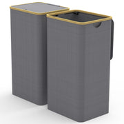 2Pcs Collapsible Laundry Hamper with Lid Handle