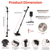 3-in-1 Cordless Electric Pole Saw