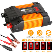 500W Continuous Power Inverter DC 12V To AC 110V Car 4000w Peak Power Inverter