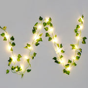 Artificial Ivy Battery Powered String Lights 360Pcs Leaves 100Pcs