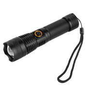 Tactical LED Flashlight Zoomable Rechargeable