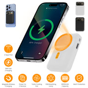 Magsafe Wireless Power Bank 10000mAh Magnetic Portable 18W Fast Charger Fit for IOS Phone 15/14/13/12 Series and More