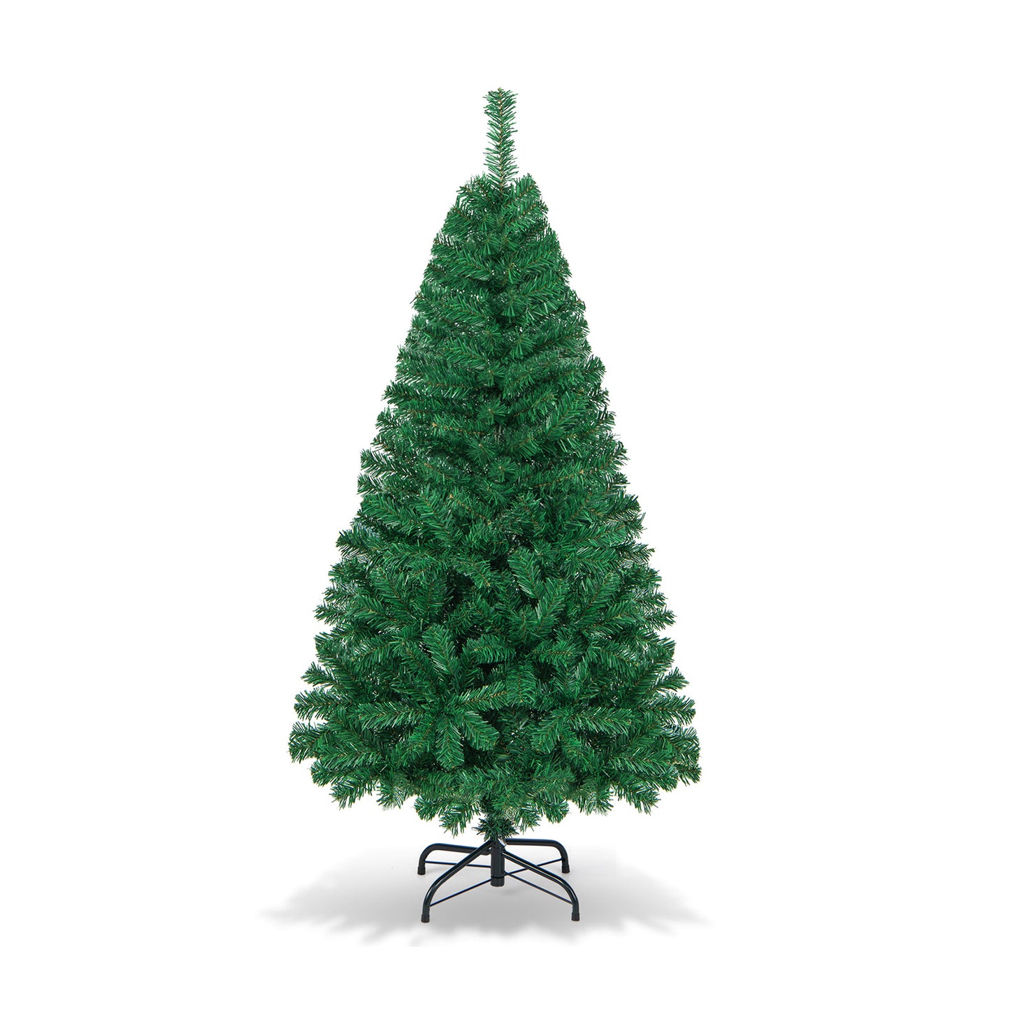 Artificial PVC Christmas Tree with Solid Metal Stand-5 ft - 5 Ft