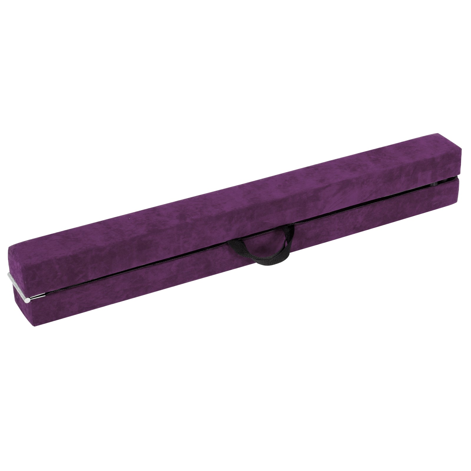 Folding Balance Beam with Solid Wood Base and Anti-slip Bottom-Light Pink - Purple