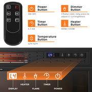 25 Inches Recessed Electric Heater