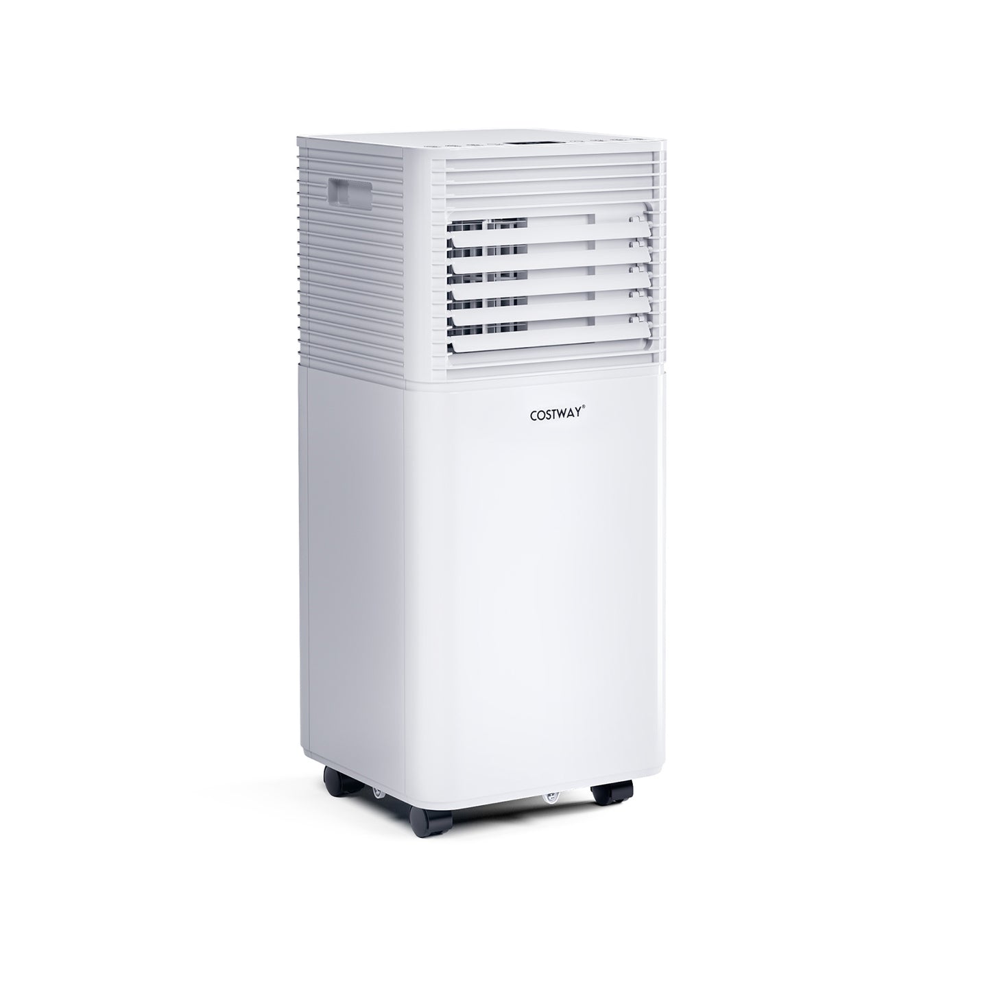 8000 BTU 3-in-1 Air Cooler with Dehumidifier and Fan Mode-Gray - White