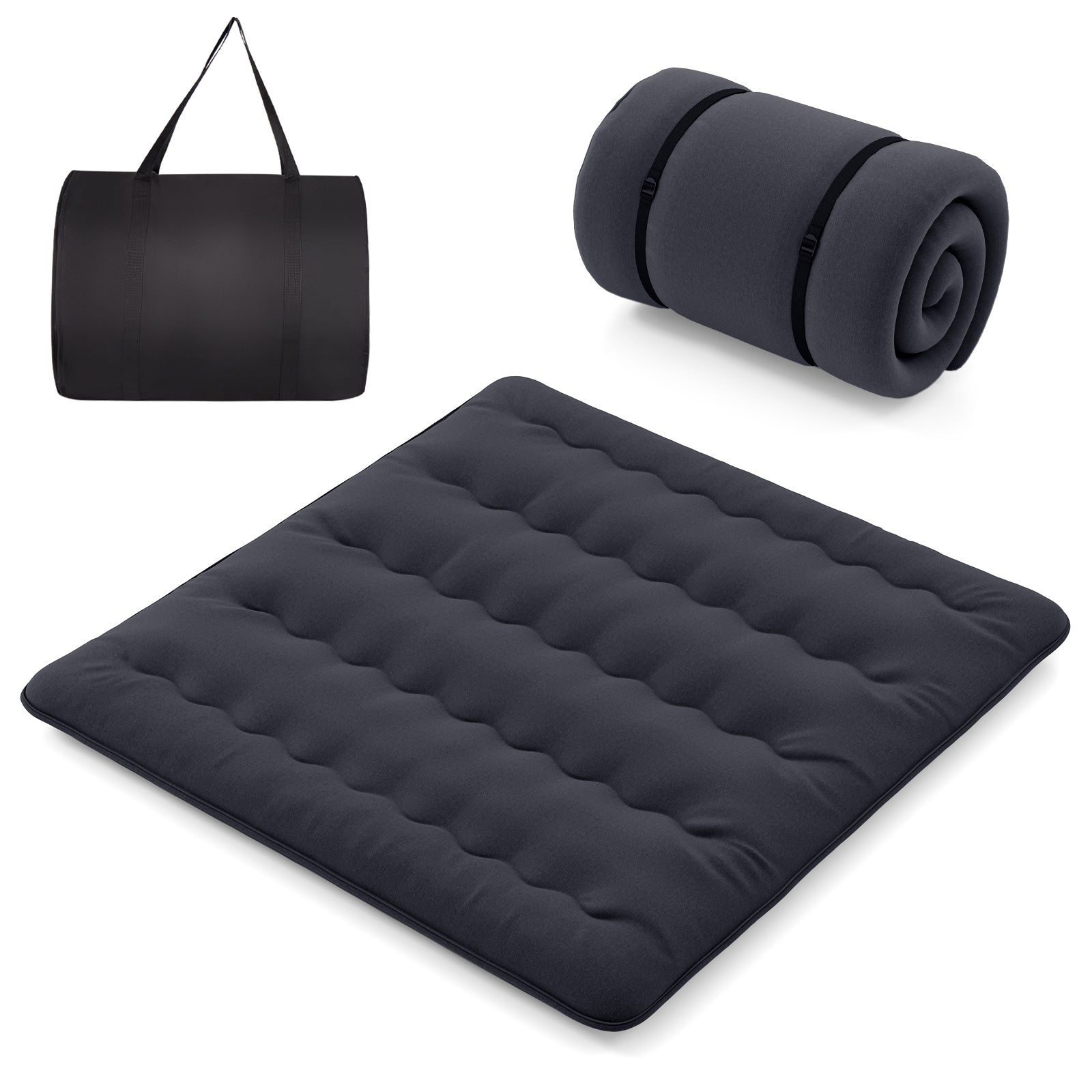 Futon Mattress with Washable Cover and Foldable Mat-Queen Size - King Size