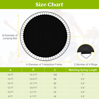 High-Elastic PP Replacement Jumping Mat