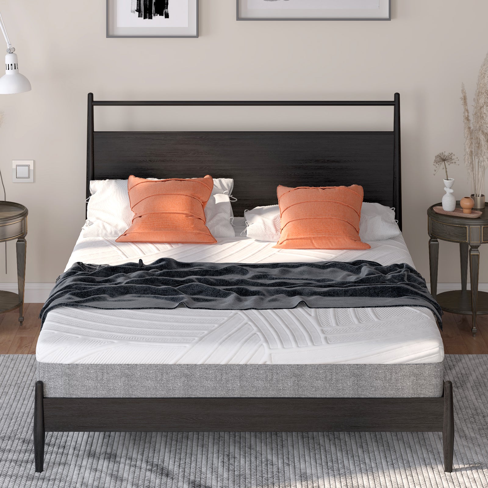 75L x 54W x 8H Memory Foam Mattress with Jacquard Fabric Cover-Full Size