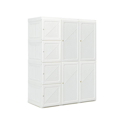 Foldable Closet Clothes Organizer with 8 Cubby Storage
