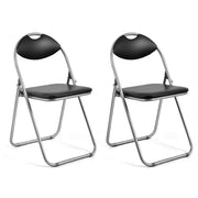 2/4/6 Pieces Portable Folding Dining Chairs Set with Carrying Handles-Set of 2