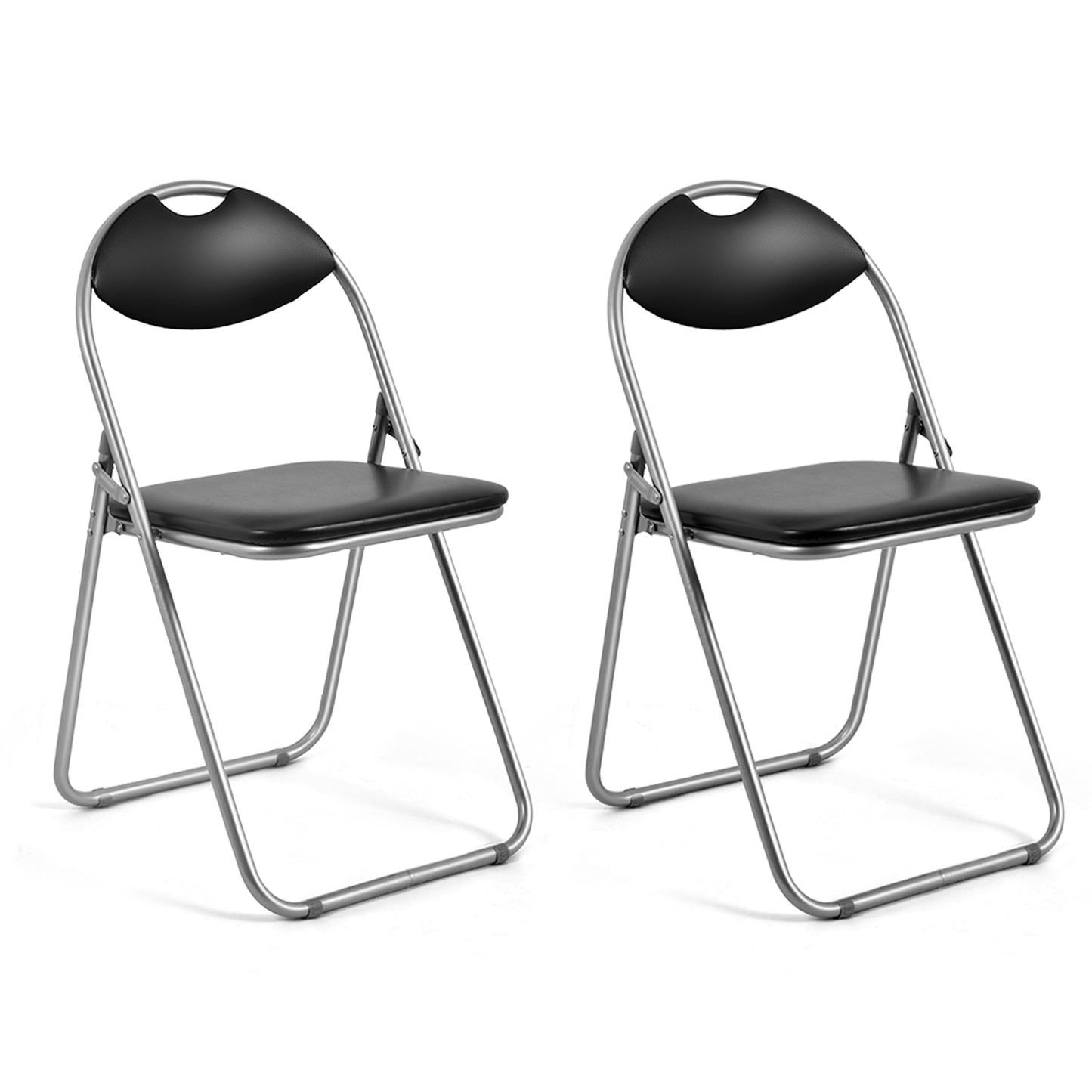 2/4/6 Pieces Portable Folding Dining Chairs Set with Carrying Handles-Set of 2 - Set Of 2