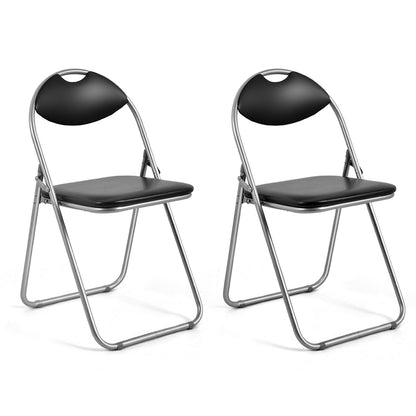 2/4/6 Pieces Portable Folding Dining Chairs Set with Carrying Handles-Set of 2 - Set Of 2