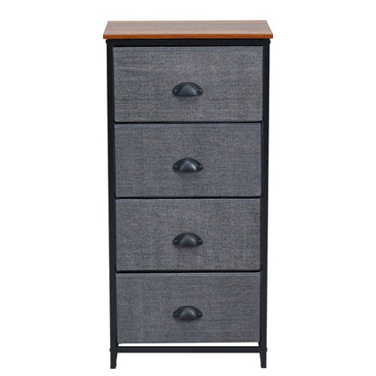 Chest Storage Tower Side Table Display Storage with 4 Drawers