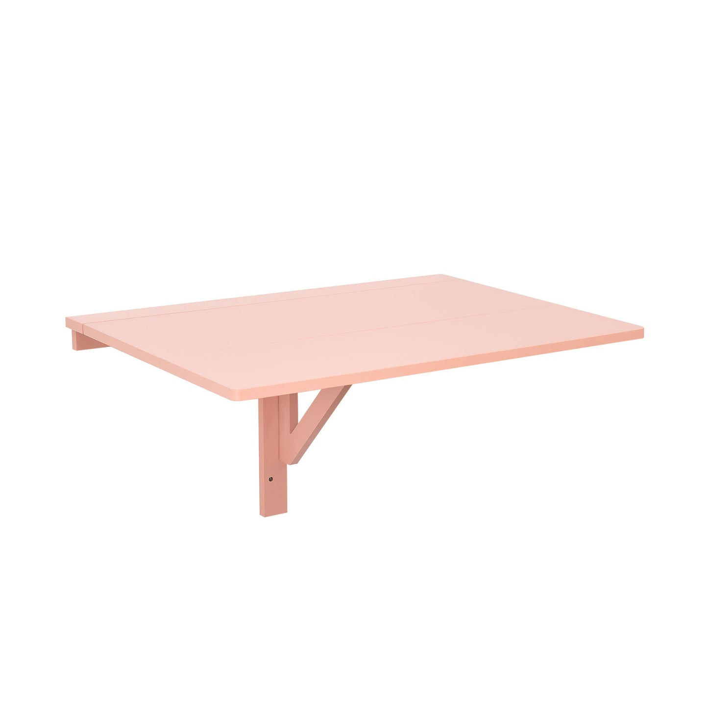 31.5 x 23.5 Inch Wall Mounted Folding Table for Small Spaces-White - Pink