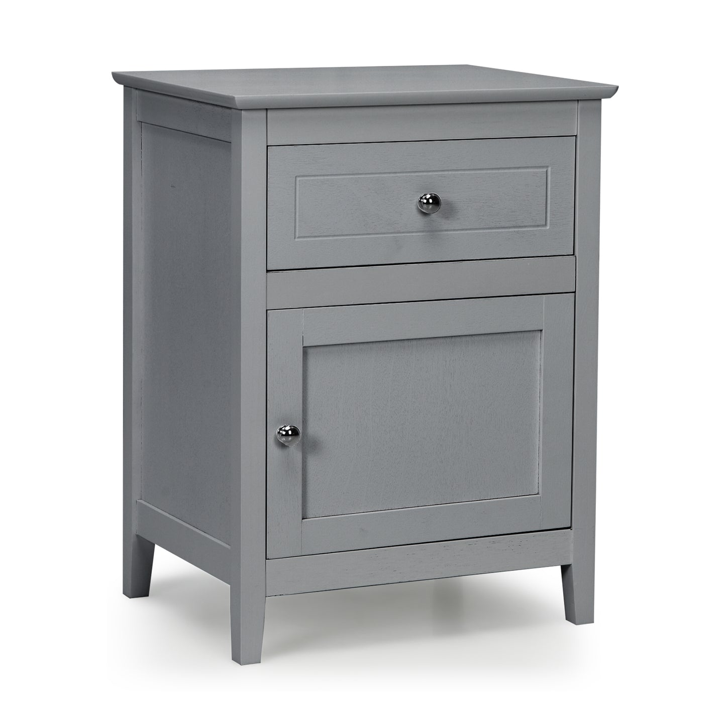 2-Tier Accent Table with Spacious Tabletop-Espresso - Gray