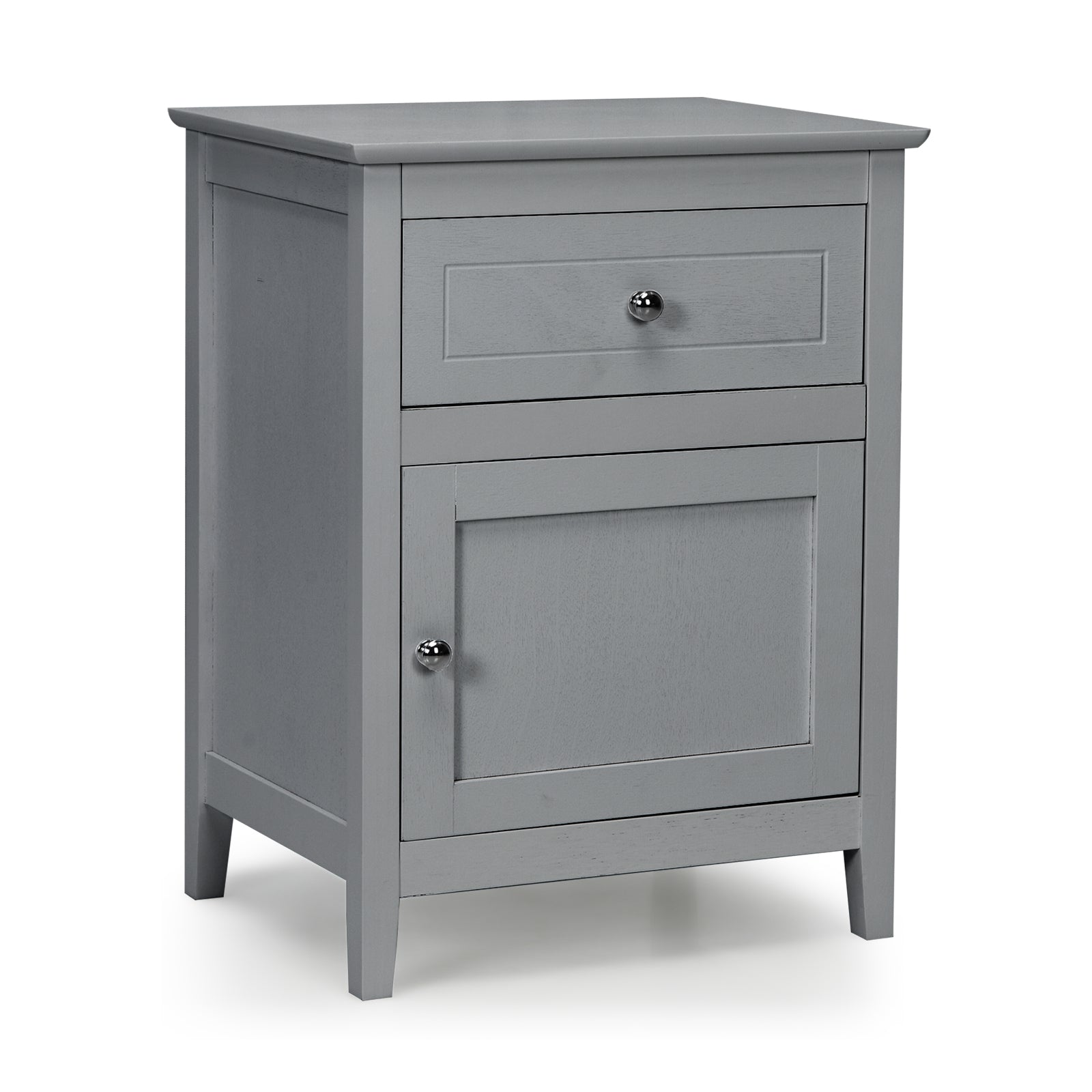 2-Tier Accent Table with Spacious Tabletop-Espresso - Gray