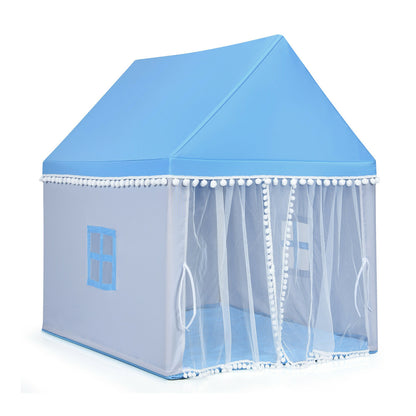 Kids Play Tent Large Playhouse Children Play Castle Fairy Tent Gift with Mat