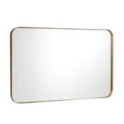 32 Inch x 20 Inch Metal Frame Wall-Mounted Rectangle Mirror