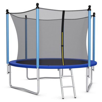 Outdoor Trampoline with Safety Closure Net-8 ft - 15 Ft