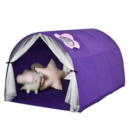 Kids Galaxy Starry Sky Dream Portable Play Tent with Double Net Curtain-Pink - Purple