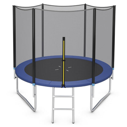 8/10/12/14/15/16Feet Outdoor Trampoline Bounce Combo with Safety Closure Net Ladder-15 ft - 10 Ft