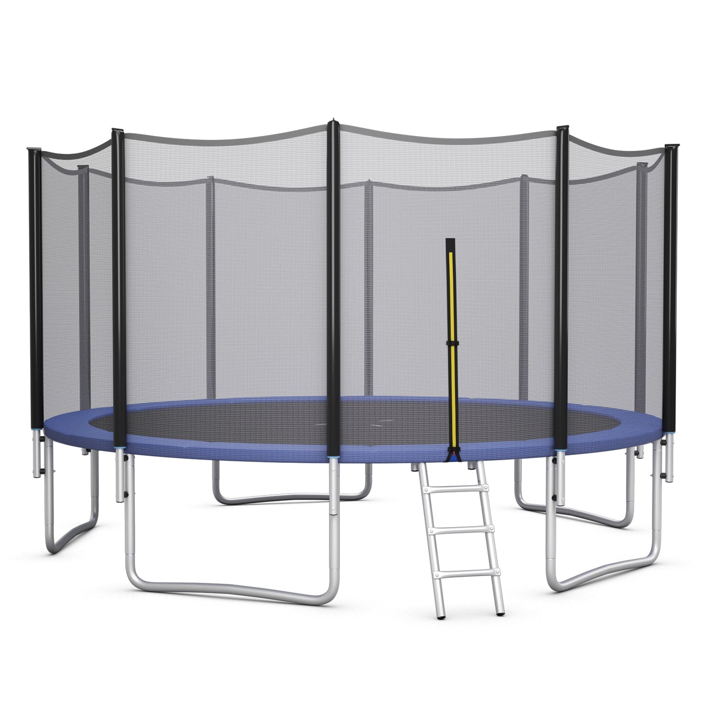 8/10/12/14/15/16Feet Outdoor Trampoline Bounce Combo with Safety Closure Net Ladder-15 ft - 16 Ft