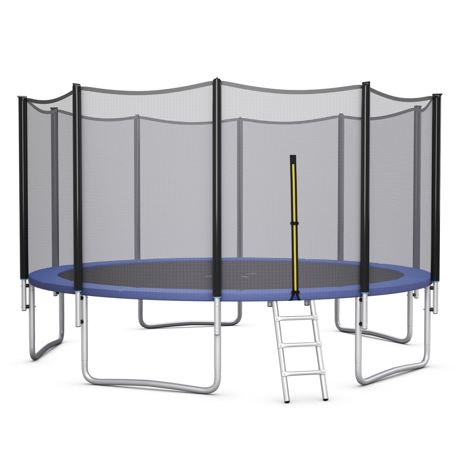 8/10/12/14/15/16Feet Outdoor Trampoline Bounce Combo with Safety Closure Net Ladder-15 ft - 16 Ft