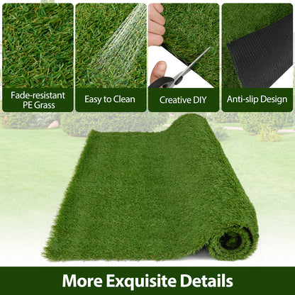 Indoor Outdoor Synthetic Turf Mat with Drainage Holes