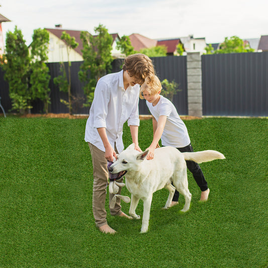 Indoor Outdoor Synthetic Turf Mat with Drainage Holes